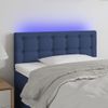 Cabecero Cama | Panel De Cabecera Con Led De Tela Azul 90x5x78/88 Cm Cfw907684