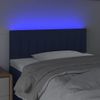 Cabecero Cama | Panel De Cabecera Con Led De Tela Azul 90x5x78/88 Cm Cfw209371