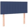 Cabecero Cama | Panel De Cabecera Con Led De Tela Azul 90x5x78/88 Cm Cfw209371