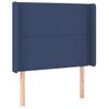 Cabecero Cama | Panel De Cabecera Con Led De Tela Azul 93x16x118/128 Cm Cfw484598