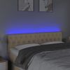 Cabecero Cama | Panel De Cabecera Con Led De Tela Color Crema 144x7x78/88 Cm Cfw488001