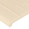 Cabecero Cama | Panel De Cabecera Con Led De Tela Color Crema 83x16x118/128 Cm Cfw748435