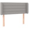 Cabecero Cama | Panel De Cabecera Con Led De Tela Gris Claro 103x16x78/88 Cm Cfw709301