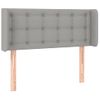 Cabecero Cama | Panel De Cabecera Con Led De Tela Gris Claro 103x16x78/88 Cm Cfw420964