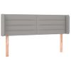 Cabecero Cama | Panel De Cabecera Con Led De Tela Gris Claro 147x16x78/88 Cm Cfw528503