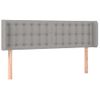 Cabecero Cama | Panel De Cabecera Con Led De Tela Gris Claro 147x16x78/88 Cm Cfw116427