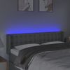 Cabecero Cama | Panel De Cabecera Con Led De Tela Gris Claro 147x16x78/88 Cm Cfw116427