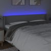 Cabecero Cama | Panel De Cabecera Con Led De Tela Gris Claro 183x16x78/88 Cm Cfw379684