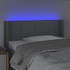 Cabecero Cama | Panel De Cabecera Con Led De Tela Gris Claro 83x16x78/88 Cm Cfw701849