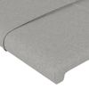 Cabecero Cama | Panel De Cabecera Con Led De Tela Gris Claro 83x16x78/88 Cm Cfw701849