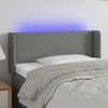 Cabecero Cama | Panel De Cabecera Con Led De Tela Gris Oscuro 103x16x78/88 Cm Cfw998370