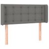 Cabecero Cama | Panel De Cabecera Con Led De Tela Gris Oscuro 103x16x78/88 Cm Cfw643273