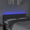 Cabecero Cama | Panel De Cabecera Con Led De Tela Gris Oscuro 144x5x78/88 Cm Cfw601610