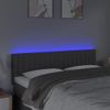 Cabecero Cama | Panel De Cabecera Con Led De Tela Gris Oscuro 144x5x78/88 Cm Cfw851836