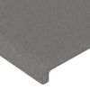 Cabecero Cama | Panel De Cabecera Con Led De Tela Gris Oscuro 147x16x118/128 Cm Cfw365354