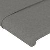 Cabecero Cama | Panel De Cabecera Con Led De Tela Gris Oscuro 163x16x118/128 Cm Cfw159210