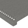 Cabecero Cama | Panel De Cabecera Con Led De Tela Gris Oscuro 163x16x118/128 Cm Cfw779409