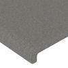 Cabecero Cama | Panel De Cabecera Con Led De Tela Gris Oscuro 183x16x118/128 Cm Cfw404117