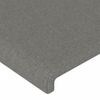 Cabecero Cama | Panel De Cabecera Con Led De Tela Gris Oscuro 83x16x118/128 Cm Cfw622148