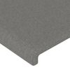 Cabecero Cama | Panel De Cabecera Con Led De Tela Gris Oscuro103x16x118/128 Cm Cfw298278