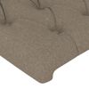 Cabecero Cama | Panel De Cabecera Con Led De Tela Gris Taupe 144x7x78/88 Cm Cfw337757