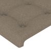 Cabecero Cama | Panel De Cabecera Con Led De Tela Gris Taupe 83x16x118/128 Cm Cfw934128