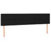 Cabecero Cama | Panel De Cabecera Con Led De Tela Negro 180x5x78/88 Cm Cfw309539