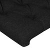 Cabecero Cama | Panel De Cabecera Con Led De Tela Negro 203x16x118/128 Cm Cfw365618