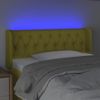 Cabecero Cama | Panel De Cabecera Con Led De Tela Verde 103x16x78/88 Cm Cfw952368