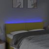 Cabecero Cama | Panel De Cabecera Con Led De Tela Verde 144x5x78/88 Cm Cfw636374