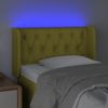 Cabecero Cama | Panel De Cabecera Con Led De Tela Verde 83x16x78/88 Cm Cfw628020