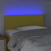 Cabecero Cama | Panel De Cabecera Con Led De Tela Verde 90x5x78/88 Cm Cfw227051