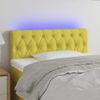 Cabecero Cama | Panel De Cabecera Con Led De Tela Verde 90x7x78/88 Cm Cfw441023