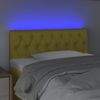 Cabecero Cama | Panel De Cabecera Con Led De Tela Verde 90x7x78/88 Cm Cfw441023