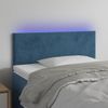 Cabecero Cama | Panel De Cabecera Con Led De Terciopelo Azul 100x5x78/88 Cm Cfw752591