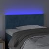 Cabecero Cama | Panel De Cabecera Con Led De Terciopelo Azul 100x5x78/88 Cm Cfw752591