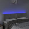 Cabecero Cama | Panel De Cabecera Con Led De Terciopelo Gris Claro 144x5x78/88 Cm Cfw113651