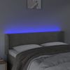 Cabecero Cama | Panel De Cabecera Con Led De Terciopelo Gris Claro 147x16x78/88 Cm Cfw887616