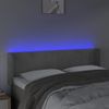 Cabecero Cama | Panel De Cabecera Con Led De Terciopelo Gris Claro 147x16x78/88 Cm Cfw840440