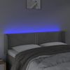 Cabecero Cama | Panel De Cabecera Con Led De Terciopelo Gris Claro 147x16x78/88 Cm Cfw995909