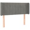 Cabecero Cama | Panel De Cabecera Con Led De Terciopelo Gris Claro 83x16x78/88 Cm Cfw398272