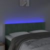 Cabecero Cama | Panel De Cabecera Con Led De Terciopelo Gris Oscuro 144x5x78/88 Cm Cfw549155