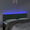 Cabecero Cama | Panel De Cabecera Con Led De Terciopelo Gris Oscuro 144x5x78/88 Cm Cfw942354