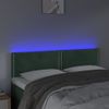 Cabecero Cama | Panel De Cabecera Con Led De Terciopelo Gris Oscuro 144x5x78/88 Cm Cfw823829