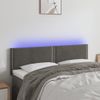 Cabecero Cama | Panel De Cabecera Con Led De Terciopelo Gris Oscuro 144x5x78/88 Cm Cfw973472