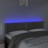 Cabecero Cama | Panel De Cabecera Con Led De Terciopelo Gris Oscuro 144x5x78/88 Cm Cfw973472