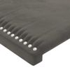 Cabecero Cama | Panel De Cabecera Con Led De Terciopelo Gris Oscuro 144x5x78/88 Cm Cfw973472