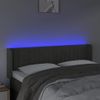 Cabecero Cama | Panel De Cabecera Con Led De Terciopelo Gris Oscuro 147x16x78/88 Cm Cfw746179