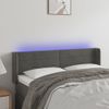 Cabecero Cama | Panel De Cabecera Con Led De Terciopelo Gris Oscuro 147x16x78/88 Cm Cfw790716