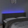 Cabecero Cama | Panel De Cabecera Con Led De Terciopelo Gris Oscuro 147x16x78/88 Cm Cfw790716